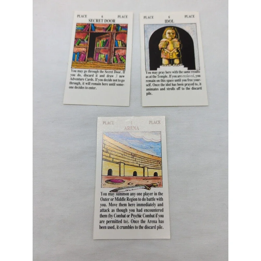 Complete Set Of Small Cards Talisman Expansion Set 1986
